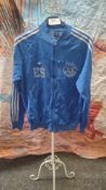 Adidas Vintage Blue Tracksuit Jacket Size M. Est £15