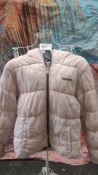 Levi Light Pink Puffer Coat Size 14a/154cm. Est £20