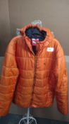 Puma Orange Puffer Coat Size L. Est £20