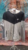 Nike White/Black Jacket Size L. Est £25