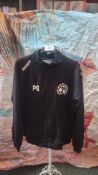 Kappa Black Football Tracksuit Jacket Size L. Est £20