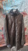 Adidas Brown Quilted Coat Size XL. Est £35