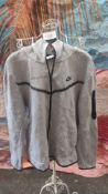 Nike Grey Zip-Up Hoodie Size L. Est £25
