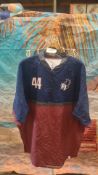 BSN Sports Red/Blue Half-Zip Shirt Size XL. Est £20