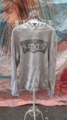 Levi Grey Hoodie Size S. Est £25