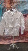 Champion Half-Zip White Coat Size M. Est £30