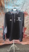 Adidas Tracksuit Jacket Black/Grey Size XL. Est £30