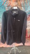 Fila Black Full-Zip Fleece Size XXL. Est £30