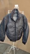 Beluomo Black Bomber Jacket Size L. Est £35