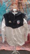 Adidas White/Black Tracksuit Jacket Size S. Est £30