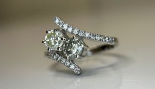 Beautiful Natural 1.15 Carat Diamond Ring With 18k White Gold