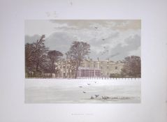 Ednaston Lodge Derby 160 Years-Old Gilt-Edge Antique Coloured Book Plate-34