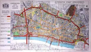 City of London Post-War Reconstruction Alternative Street Improvements 1944 Map-19