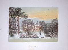 Warter Priory East Riding Yorkshire 160 Years-Old Gilt-Edge Coloured Antique Book Plate-20