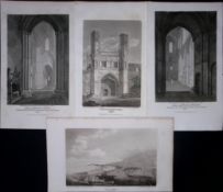 County Kent Job-Lot Antique 218 Years-Old Georgian Steel-Engravings-1