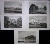 County Kent Job-Lot Antique 218 Years-Old Georgian Steel-Engravings-5