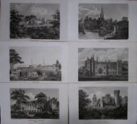 Warwickshire Job-Lot Antique 212 Years-Old Georgian Steel-Engravings-1.