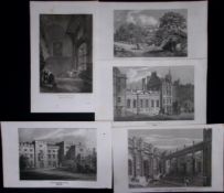 London & Middlesex Job-Lot Antique 210 Years-Old Georgian Steel-Engravings-2