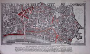 City of London Wyld’s Plan & 1944 Detailed Street Improvements Map-20.