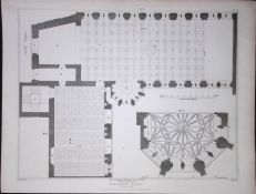 Crosby Hall City of London 190 Years-Old Rare John Britton Antique Steel Engraving-125