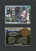 The Quiet Man Film John Wayne Mounted Original Irish Coin Metal Art Display