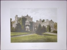 Aske Hall Richmond Yorkshire 160 Years-Old Gilt-Edge Coloured Antique Book Plate-2