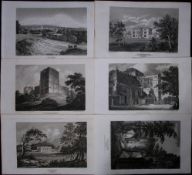 Hampshire Job-Lot Antique 221 Years-Old Georgian Steel-Engravings-1.