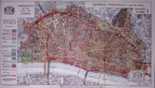 City of London Post-War Reconstruction Planned Land Acquisition 1944 Map-16.