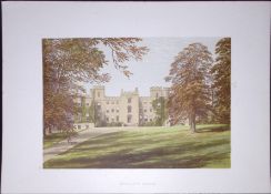 Mulgrave Castle Nr Whitby Yorks 160 Years-Old Gilt-Edge Coloured Antique Book Plate-19