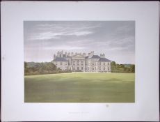 Dalkeith Palace Scotland 160 Years-Old Gilt-Edge Coloured Antique Book Plate-9