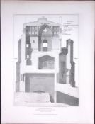 Red Mount Chapel Norfolk 190 Years-Old John Britton Antique Steel Engraving-163