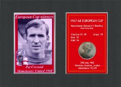 Paddy Crerand Manchester United 1968 European Cup Mounted Coin Metal Art