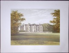 Glynde Place Sussex 160 Years-Old Gilt-Edge Coloured Antique Book Plate-15