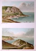 Jersey The Devil’s Hole & Bon Nuit Bay Victorian Antique Double Print-44