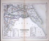 Yorkshire East & West Riding-Antique 180 Years-Old Steel Engraved Map-39
