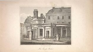 The Cross Baths Views of Bath Regency Era Antique 207 Years-Old Georgian Print-5