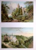 Scotland Roslin Castle & Hawthornden 1889 Antique Print-66