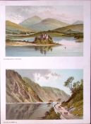 Scotland The Highlands Pass of Brander & Kilchurn Castle Antique Print-45