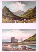 Scotland Glen Sannox Arran & Loch Ranza Castle Antique Coloured Print-29