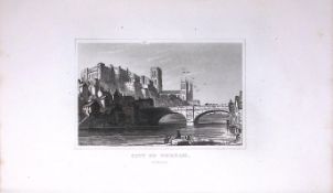 City of Durham Dugdale & Archer Antique 180 Years-Old Copper Plate Print-4