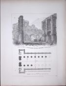 St Botolph Priory Church Essex Rare John Britton Antique Steel Engraving-3