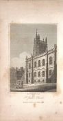 St James Church Views of Bath Regency Era Antique 207 Years-Old Georgian Print-8