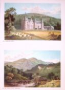 Scotland The Pass of The Trossachs Antique Coloured Print-30a
