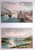 Scotland Glasgow Broomielaw Docks & The Clyde 1889 Antique Print-13a