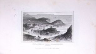 Ilfracombe Cornwall Dugdale & Archer Antique 180 Years-Old Copper Plate Print-39
