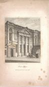 The Pump House Views of Bath Regency Era Antique 207 Years-Old Georgian Print-3
