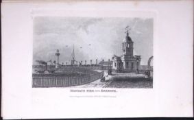 Margate Pier & Harbour Dugdale & Archer Antique 180 Years-Old Copper Plate Print-28