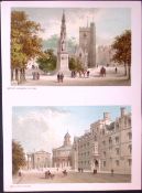 Oxford Martyr’s Monument & Broad Street Victorian Antique Double Print-34