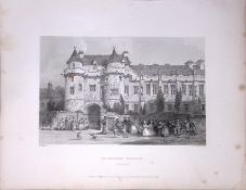 Falkland Palace Fife Scotland W Beattie 188 Years-Old Antique Steel Engraving-25