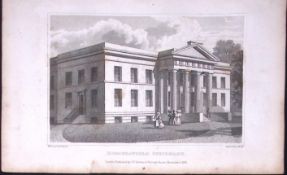 Huddersfield Infirmary Yorkshire 198 Years-Old Thomas Allen Antique Steel Engraving-38